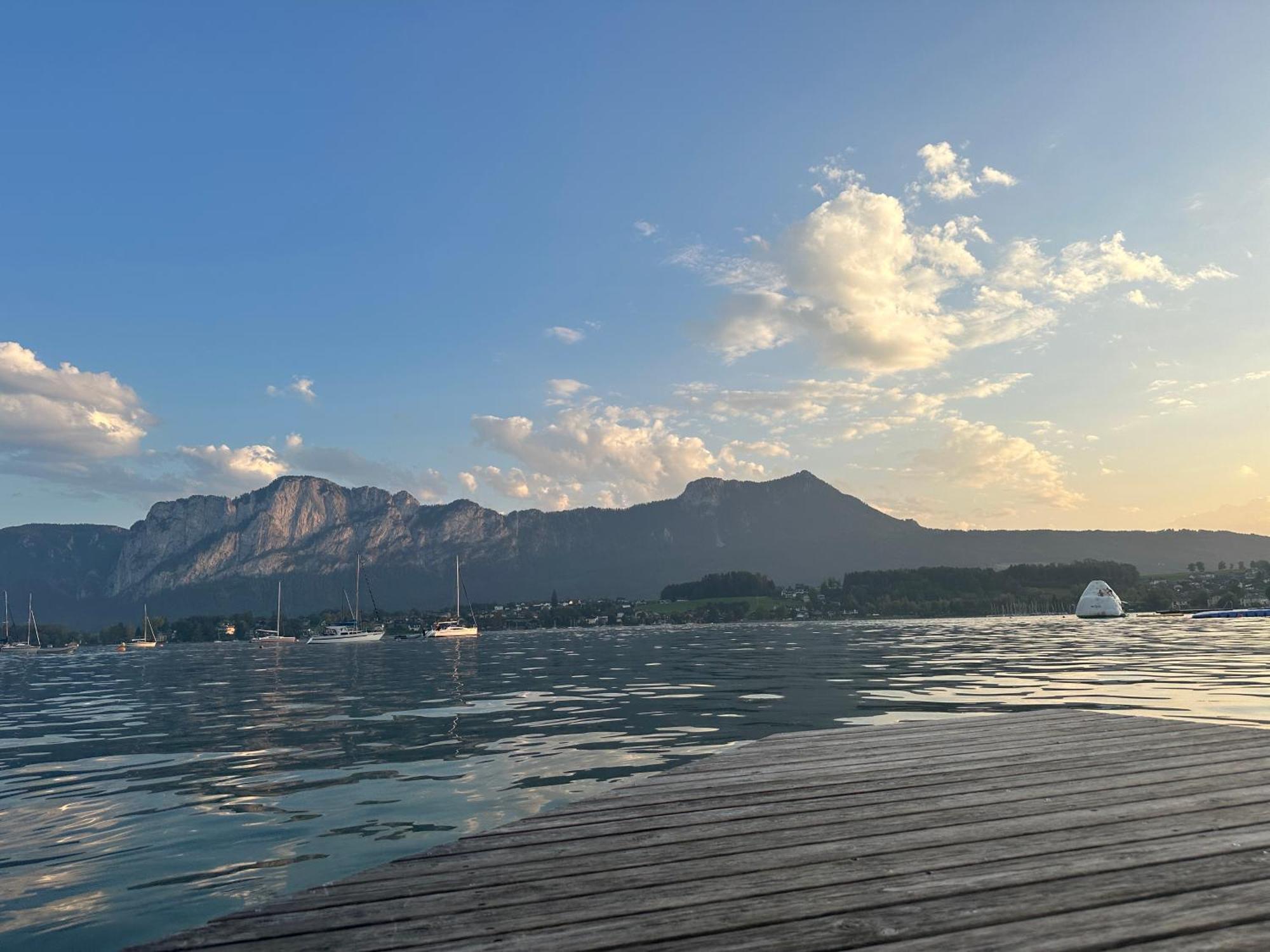 17Er Apartment Mit Sauna Und Privater Garage Mondsee Dış mekan fotoğraf